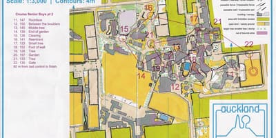 Žemėlapis Epsom Oklandas